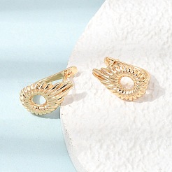 Boucles d'oreilles en laiton de cercle pour les femmes&nbsp;KK-CBACA55-15G