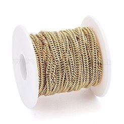 Catene a maglie con taglio a diamante in acciaio inossidabile 304 placcate ioni (ip)&nbsp;CHS-F013-02G