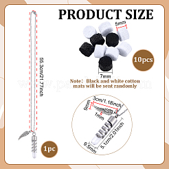 1 pezzo di collana con ciondolo in acciaio inossidabile 304 a forma di ala per urna portaceneri&nbsp;NJEW-FG0001-28P
