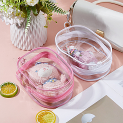 2 Stück transparente Aufbewahrungsbeutel aus Kunststoff mit Reißverschluss in 2 Farben&nbsp;ABAG-FH0001-16B
