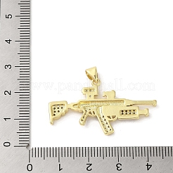 Cremagliera placcatura micro ottone spianare pendenti zirconi&nbsp;KK-C052-08B-G