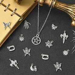 100 pz 10 stili pendenti in lega di stile tibetano&nbsp;TIBE-CJ0001-35