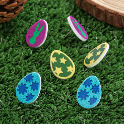 3 par de pendientes acrílicos de Pascua&nbsp;FS-WG03FB9-01