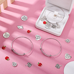 Kit para hacer pulseras con dijes de diy para el Día del Maestro&nbsp;DIY-PH0008-26