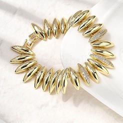 Messing-Gliederkettenarmbänder für Frauen&nbsp;BJEW-H630-10G