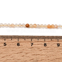 Stränge aus natürlichen gelben Kaninchenhaar- und Rutilquarzperlen&nbsp;GG-CBA4808-F01-01