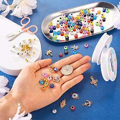 Bausatz für das Armband des bösen Blicks&nbsp;DIY-TA0004-42