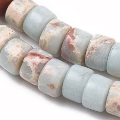 Synthetische Aqua Terra Jaspis Perlen Stränge&nbsp;G-F631-A31