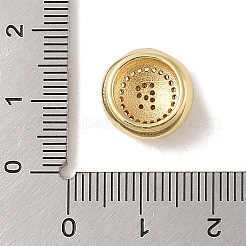 Placage en rack pendentifs en laiton et zircone cubique&nbsp;KK-Z047-07G-R-RS
