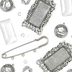 DIY-Set zur Herstellung rechteckiger Anhänger&nbsp;DIY-FS0009-40
