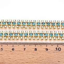 Catene della tazza del rhinestone di ferro&nbsp;CH-T006-04G-03