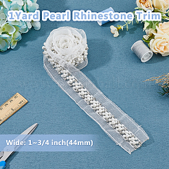 Harz mit Strass-Gazeband&nbsp;OCOR-WH0078-140