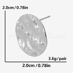Ovale Ohrstecker aus 304 Edelstahl&nbsp;VM8093-1