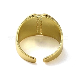 Latón con anillos de circonita cúbica&nbsp;RJEW-B057-18G