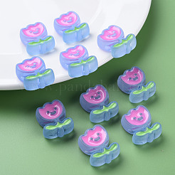Abalorios de acrílico transparentes&nbsp;MACR-S374-03B-04