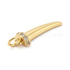 Porte micro ouvrent pendentifs zircone cubique en laiton de placage&nbsp;KK-K270-12G