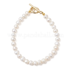 Natürliche kultivierte Süßwasserperlen-Perlenarmbänder für Frauen&nbsp;BJEW-JB13319-01