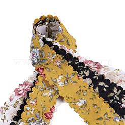 Ruban imprimé fleur en polyester&nbsp;OCOR-A008-03A