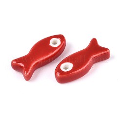 Porcellana fatti a mano perline di ceramica&nbsp;PORC-T134-01H