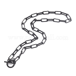 Collares de cadena con clip de acero inoxidable 304&nbsp;NJEW-O124-01EB