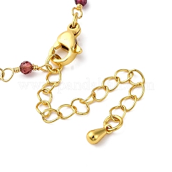 El collar de cadena de cobre amarillo&nbsp;KK-K337-13G-04