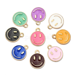 18pcs 9 Farben Legierung Emaille Charms&nbsp;ENAM-YW0001-97