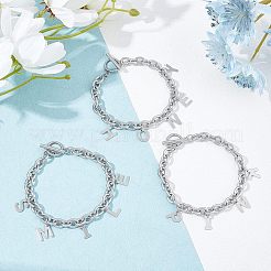 Kit fai da te per realizzare braccialetti in acciaio inossidabile 304&nbsp;DIY-UN0002-32P