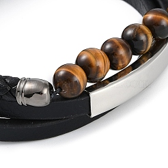 Mikrofaser-Armbänder Lederband&nbsp;BJEW-P328-14A