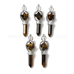 Natürliches Tigerauge Wünschelrutenpendel&nbsp;G-C095-01P-06
