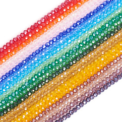 20 Stränge 20 Farben Galvanisieren Glasperlen Stränge&nbsp;EGLA-TA0013-03