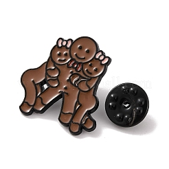 Alfileres esmaltados de pan de jengibre con tema navideño&nbsp;JEWB-M043-08C