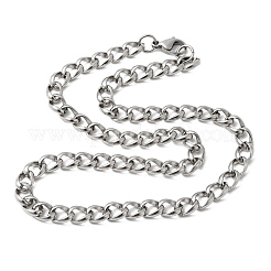 Collares de cadena de eslabones trenzados de acero inoxidable 304 resistentes al deslustre&nbsp;NJEW-V0323-07