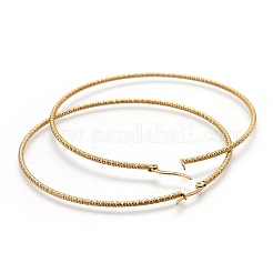 Orecchini a cerchio grandi in acciaio inossidabile 304&nbsp;X-EJEW-F188-24G-F