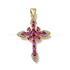 Colgante micropavé cubic zirconia de latón&nbsp;KK-C090-39G