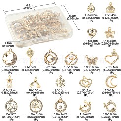 20 pièces 20 pendentifs en alliage de cristal de style&nbsp;FIND-YW0003-36