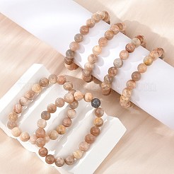 Natürliche sunstone Stretch-Armbänder&nbsp;X-BJEW-E373-10mm-04