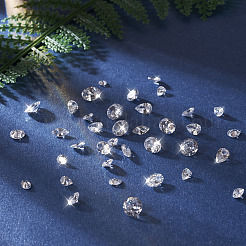 320 Stück 16 Stil Zirkonia Cabochons&nbsp;ZIRC-YS0001-03