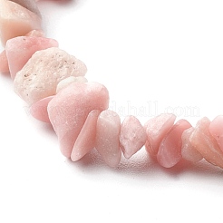 Braccialetti elasticizzati con perline di chip opale rosa naturale&nbsp;BJEW-JB06599-03