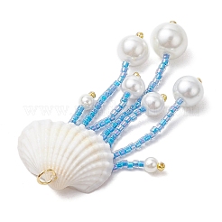 Pendentifs méduses en perles de verre&nbsp;PALLOY-MZ00571-03