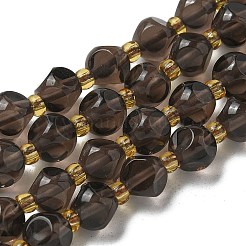 Natürliche Eis Obsidian Perlen Stränge&nbsp;G-K387-A09-01