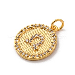 Ottone micro spianare pendenti zirconi&nbsp;KK-U033-20G