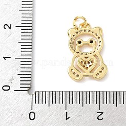 Ottone micro spianare pendenti zirconi&nbsp;KK-L239-042G