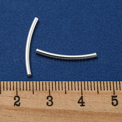 925 Sterling Silber Rohr Perlen&nbsp;STER-D035-12S-04