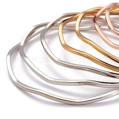 7 bracelet empilable en acier inoxydable 201 plaqué sous vide PVD pour femme&nbsp;BJEW-O182-08M-1