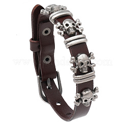 Armband mit Totenkopfnieten aus Legierung&nbsp;LS-BJEW-C037-04B