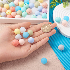 120 pz 12 colori perline in silicone&nbsp;SIL-TA0001-15