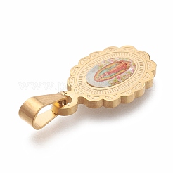 Anhänger „Dame von Guadalupe“ aus 304er Edelstahl&nbsp;STAS-O138-13G