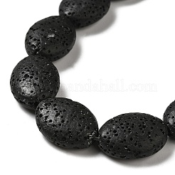Fili di perle di roccia lavica naturale&nbsp;G-O126-03A-03