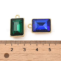 Pendenti in vetro in lega di placcatura a cremagliera&nbsp;PALLOY-M216-04G