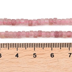 Natürlichen Erdbeere Quarzperlen Stränge&nbsp;G-G345-C22-2x4mm